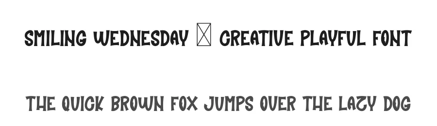 Smiling Wednesday – Creative Playful Font by freshtypeink — Display Font