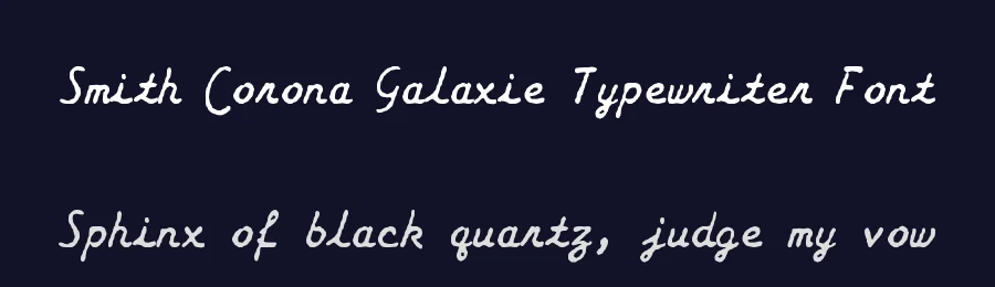 Smith Corona Galaxie Typewriter Font by zai — Display Font — thumbnail 2