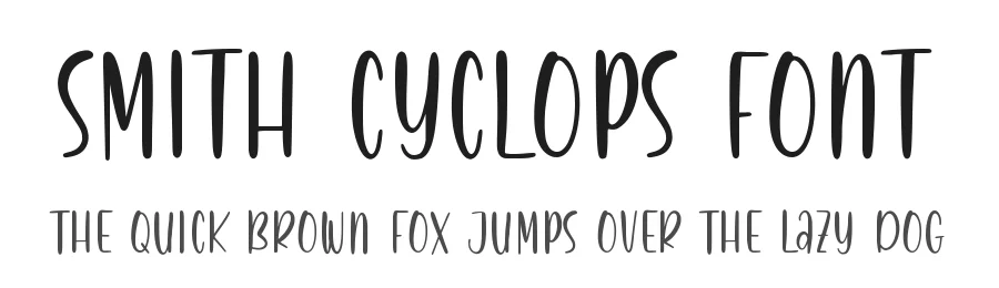 Smith Cyclops Font by qwrtype — Display Font