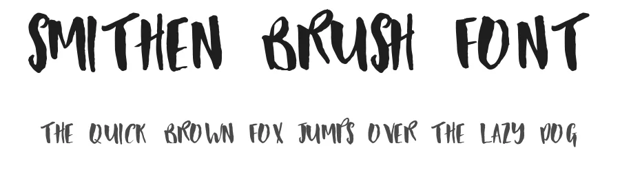 Smithen Brush Font by Typeface — Script Handwritten Font