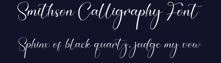 Smithson Calligraphy Font by creativeletter — Script Handwritten Font — thumbnail 2