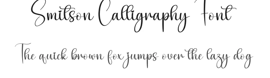 Smitson Calligraphy Font by andikastudio — Script Handwritten Font