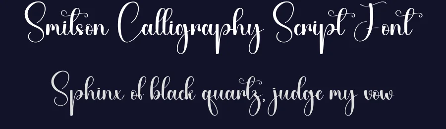 Smitson Calligraphy Script Font by creativeletter — Script Handwritten Font — thumbnail 2
