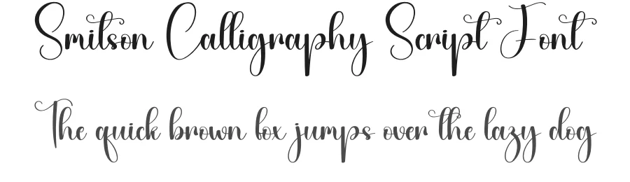 Smitson Calligraphy Script Font by creativeletter — Script Handwritten Font