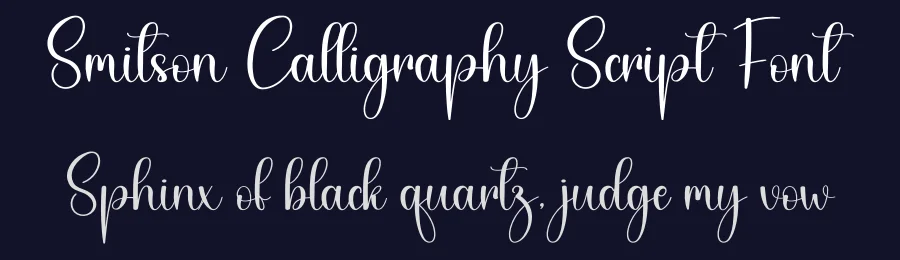 Smitson Calligraphy Script Font by creativeletter — Script Handwritten Font — thumbnail 2