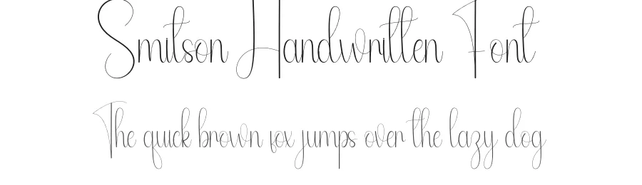 Smitson Handwritten Font by andikastudio — Script Handwritten Font