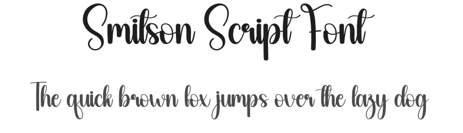 Smitson Script Font by creativeletter — Script Handwritten Font
