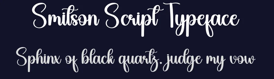 Smitson Script Typeface by creativeletter — Script Handwritten Font — thumbnail 2
