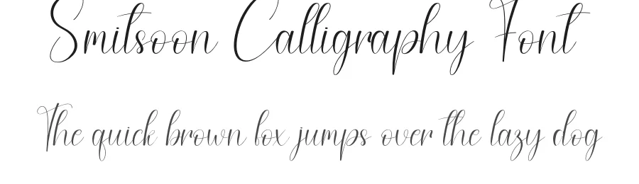 Smitsoon Calligraphy Font by creativeletter — Script Handwritten Font