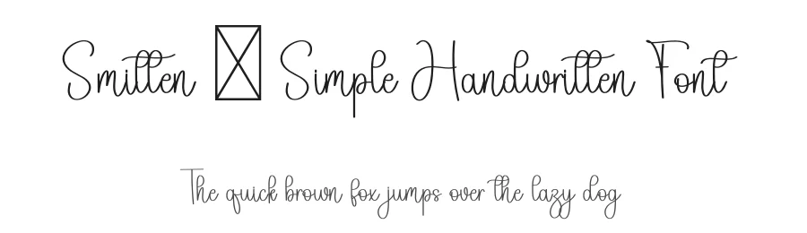 Smitten – Simple Handwritten Font by freshtypeink — Script Handwritten Font