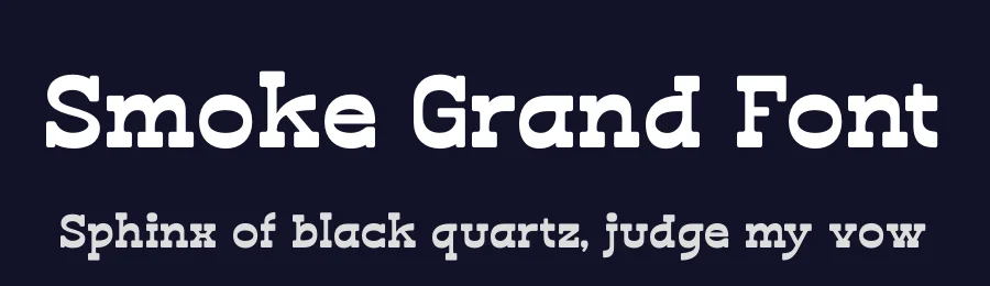 Smoke Grand Font by timelesstype.co — Display Font — thumbnail 2