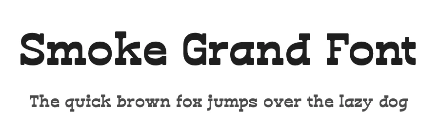 Smoke Grand Font by timelesstype.co — Display Font