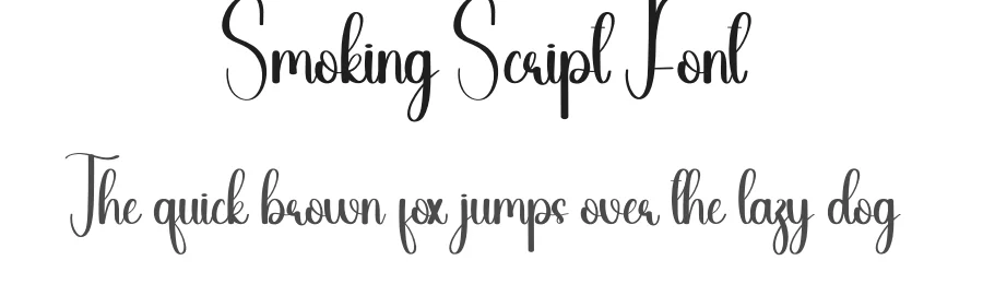 Smoking Script Font by andikastudio — Script Handwritten Font