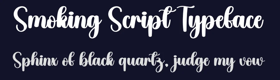 Smoking Script Typeface by creativeletter — Script Handwritten Font — thumbnail 2