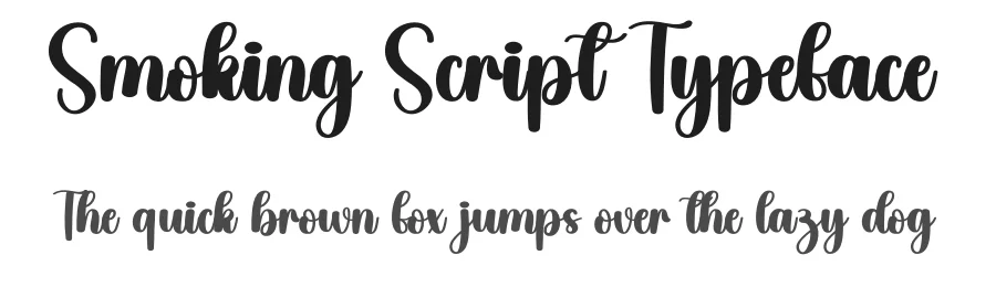 Smoking Script Typeface by creativeletter — Script Handwritten Font