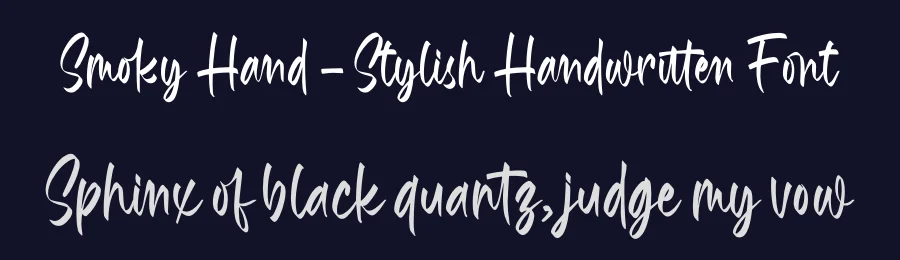 Smoky Hand – Stylish Handwritten Font by letterenastudios — Script Handwritten Font — thumbnail 2
