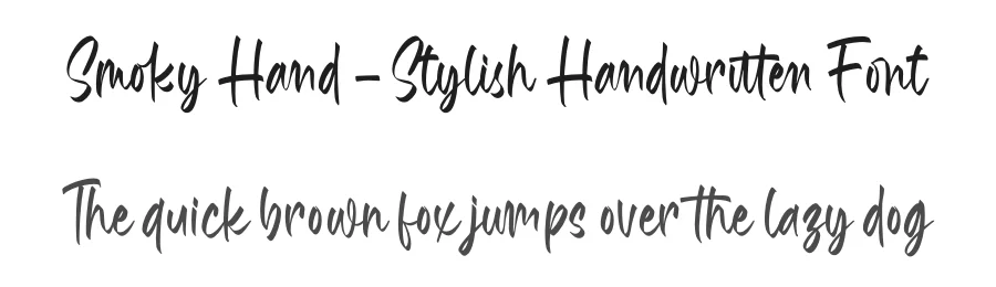 Smoky Hand – Stylish Handwritten Font by letterenastudios — Script Handwritten Font
