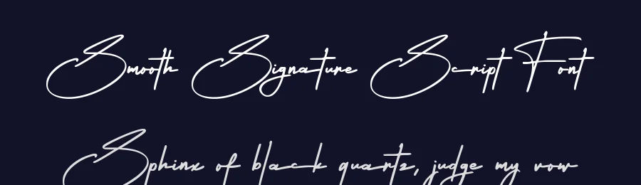 Smooth Signature Script Font by Abo Daniel — Script Handwritten Font — thumbnail 2