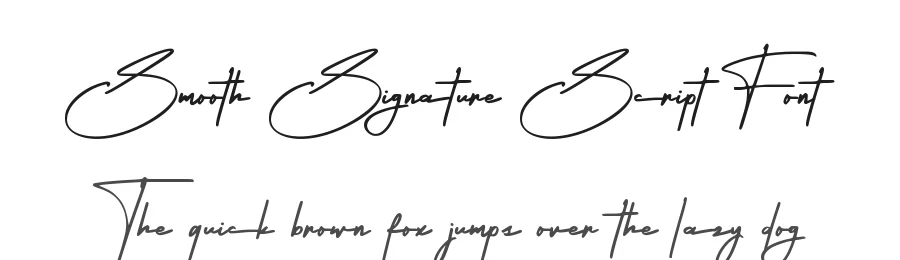 Smooth Signature Script Font by Abo Daniel — Script Handwritten Font