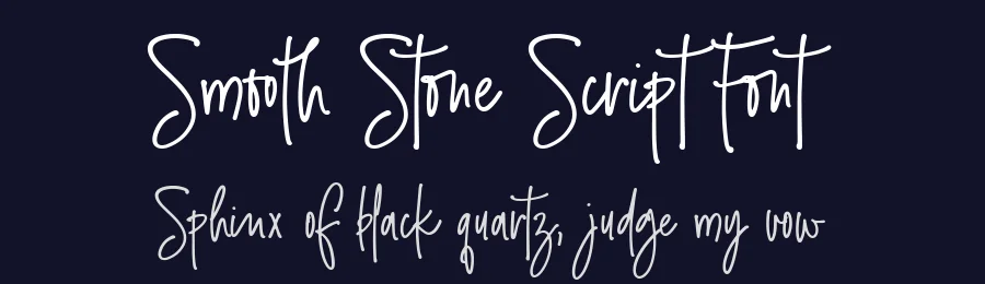 Smooth Stone Script Font by Vlad Cristea — Script Handwritten Font — thumbnail 2