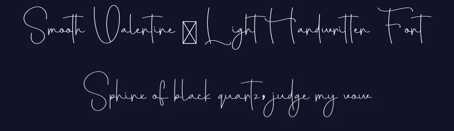 Smooth Valentine – Light Handwritten Font by freshtypeink — Script Handwritten Font — thumbnail 2