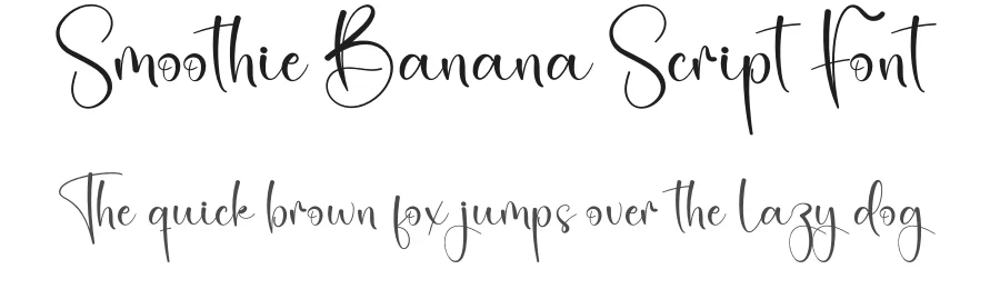 Smoothie Banana Script Font by creativeletter — Script Handwritten Font