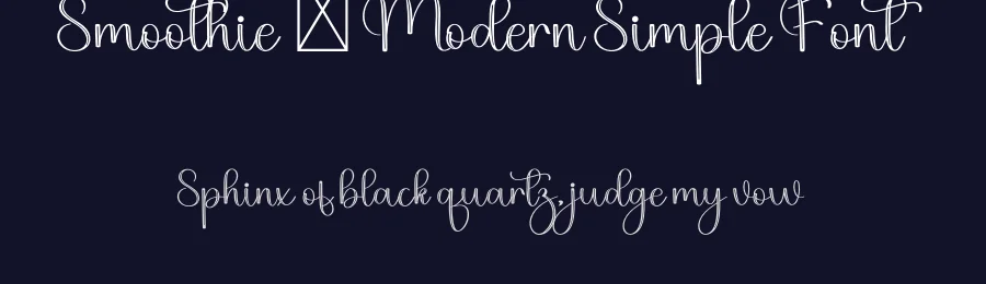 Smoothie – Modern Simple Font by freshtypeink — Script Handwritten Font — thumbnail 2