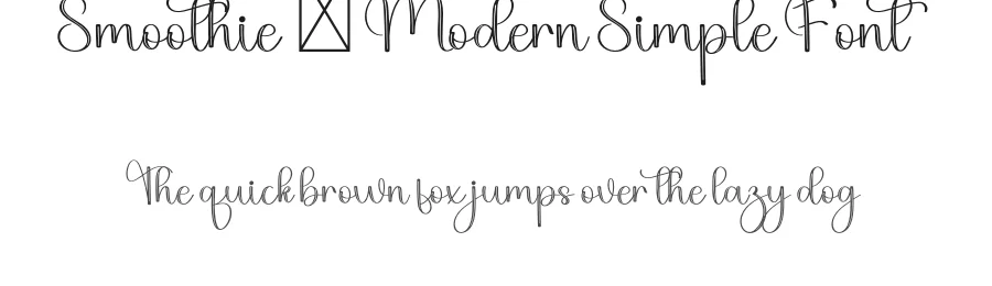 Smoothie – Modern Simple Font by freshtypeink — Script Handwritten Font