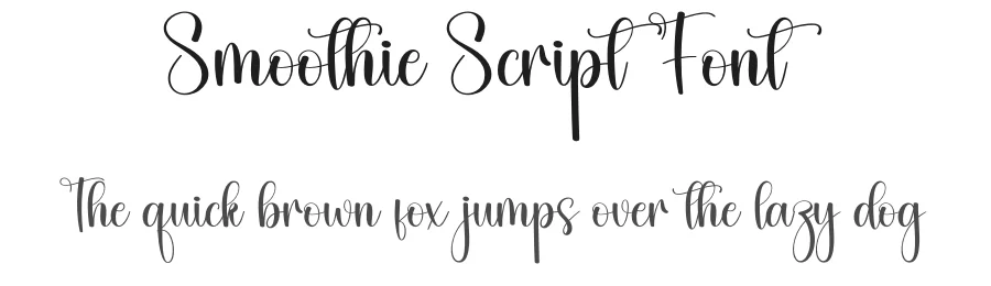 Smoothie Script Font by creativeletter — Script Handwritten Font