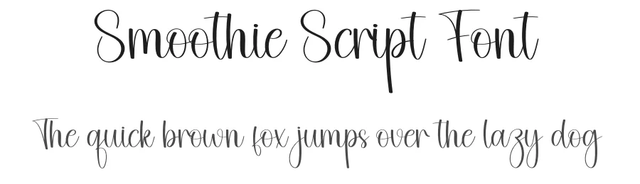 Smoothie Script Font by creativeletter — Script Handwritten Font