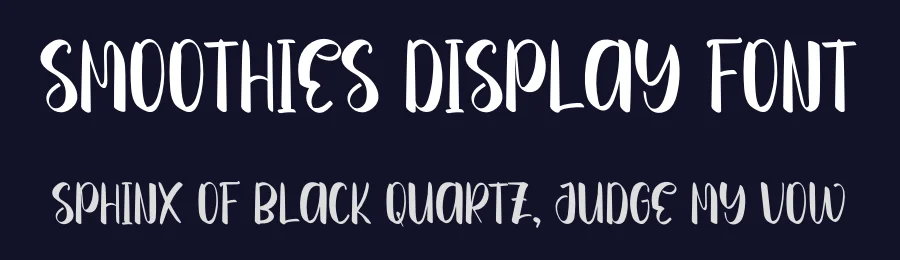 Smoothies Display Font by inermediaSTUDIO — Display Font — thumbnail 2
