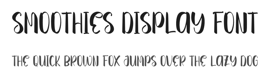 Smoothies Display Font by inermediaSTUDIO — Display Font