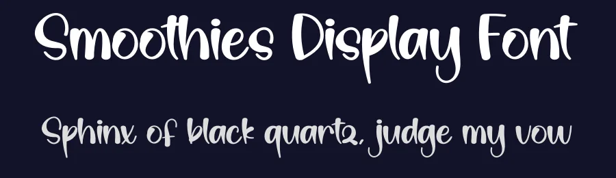 Smoothies Display Font by creativeletter — Script Handwritten Font — thumbnail 2