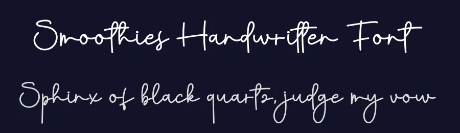 Smoothies Handwritten Font by creativeletter — Script Handwritten Font — thumbnail 2