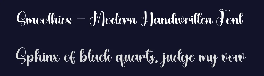 Smoothies – Modern Handwritten Font by andikastudio — Script Handwritten Font — thumbnail 2