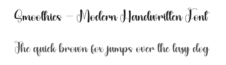 Smoothies – Modern Handwritten Font by andikastudio — Script Handwritten Font