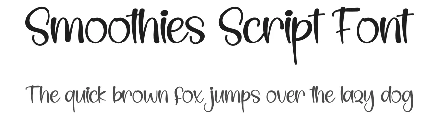 Smoothies Script Font by creativeletter — Display Font