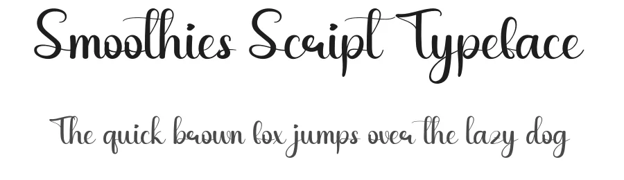 Smoothies Script Typeface by andikastudio — Script Handwritten Font