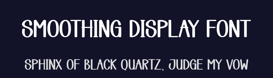 Smoothing Display Font by creativeletter — Display Font — thumbnail 2