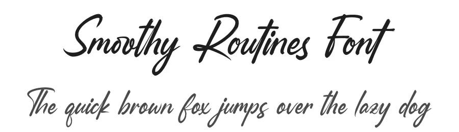 Smoothy Routines Font by letterenastudios — Script Handwritten Font