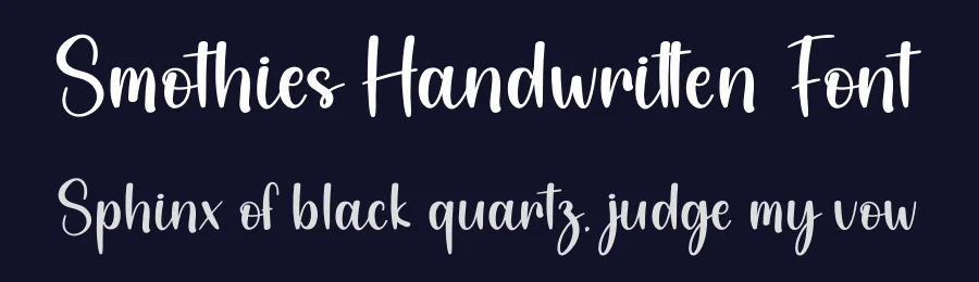 Smothies Handwritten Font by andikastudio — Script Handwritten Font — thumbnail 2