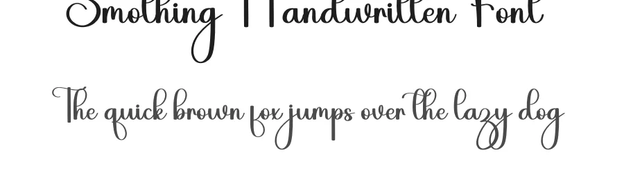 Smothing Handwritten Font by inermediaSTUDIO — Script Handwritten Font