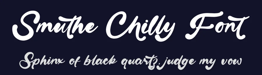 Smuthe Chilly Font by stylishtype.co — Script Handwritten Font — thumbnail 2