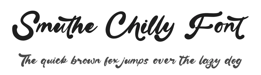 Smuthe Chilly Font by stylishtype.co — Script Handwritten Font