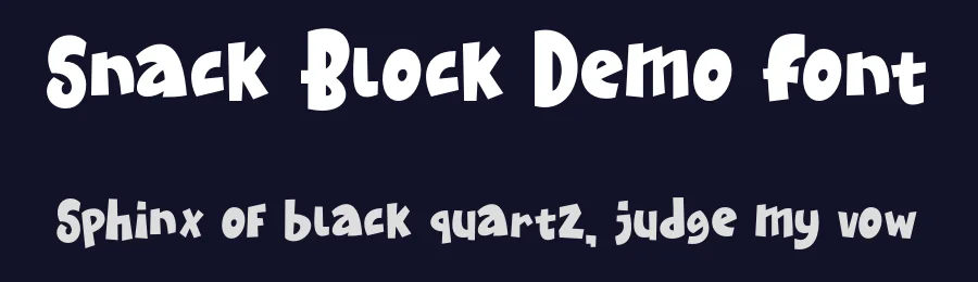 Snack Block Demo Font by Lettersweet — Display Font — thumbnail 2