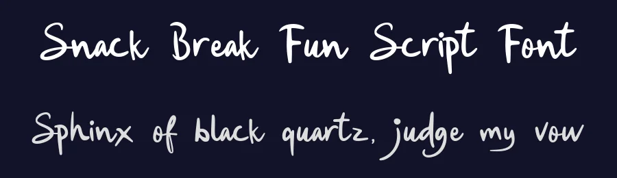 Snack Break Fun Script Font by Littlehand — Decorative Font — thumbnail 2