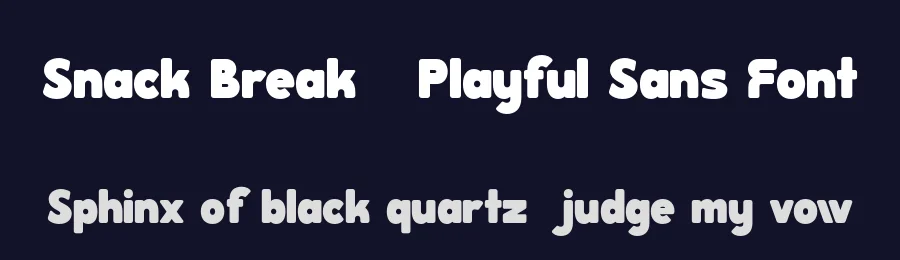Snack Break – Playful Sans Font by pandekastudio — Display Font — thumbnail 2