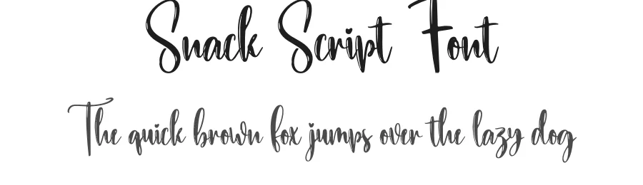 Snack Script Font by creativeletter — Script Handwritten Font