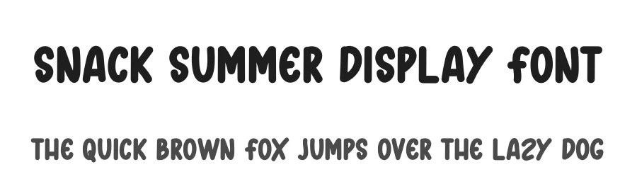 Snack Summer Display Font by creativeletter — Script Handwritten Font