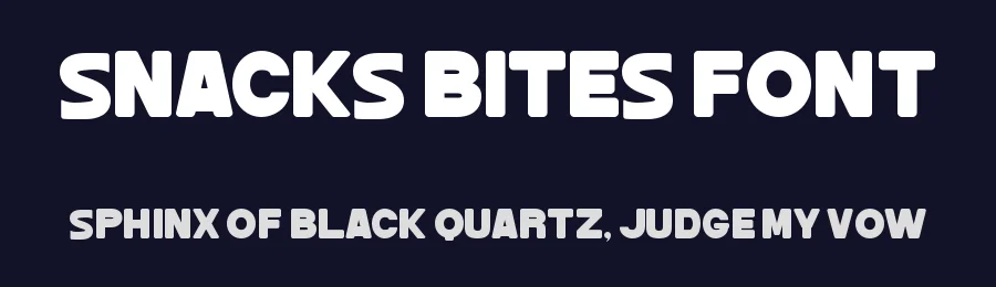 Snacks Bites Font by Almairatype — Display Font — thumbnail 2